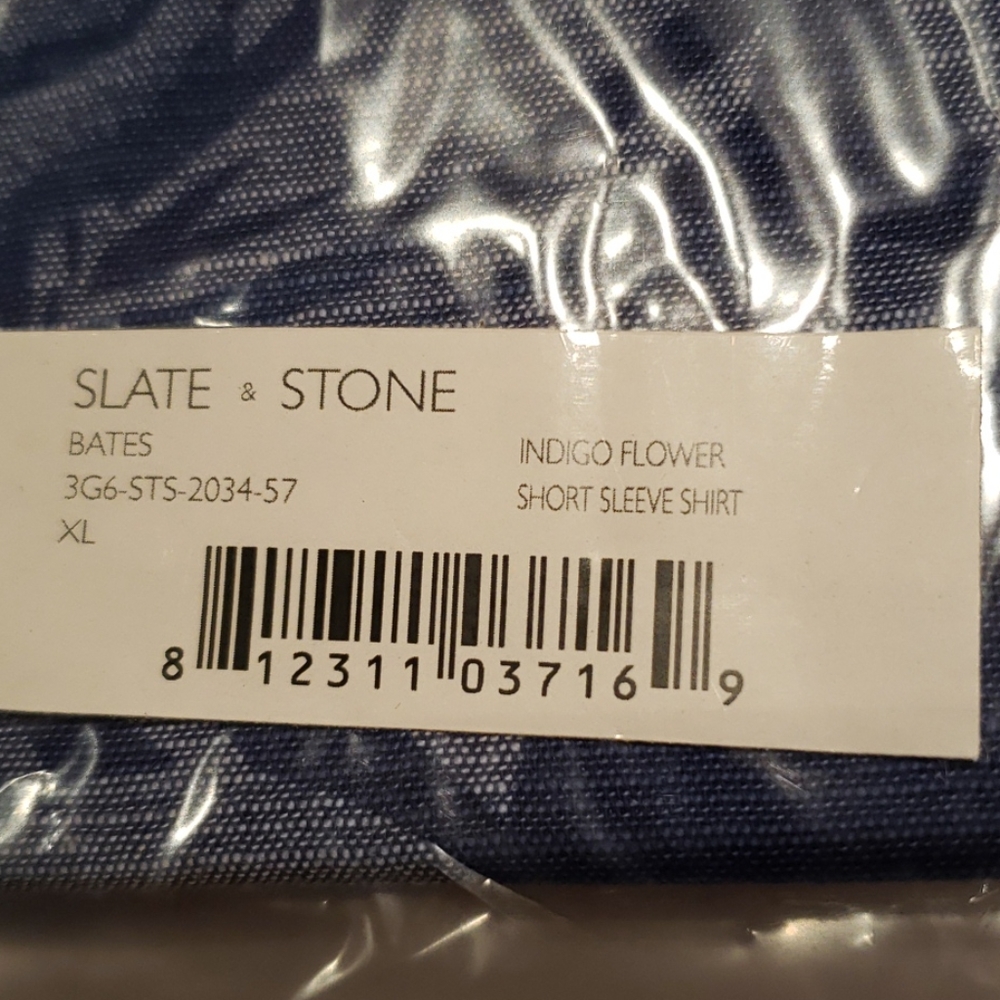 SLATE & STONE Mens NEW Short Sleeve Hawaiian Dress Shirt Top M Cotton $128 🎉HP - Picture 9 of 12